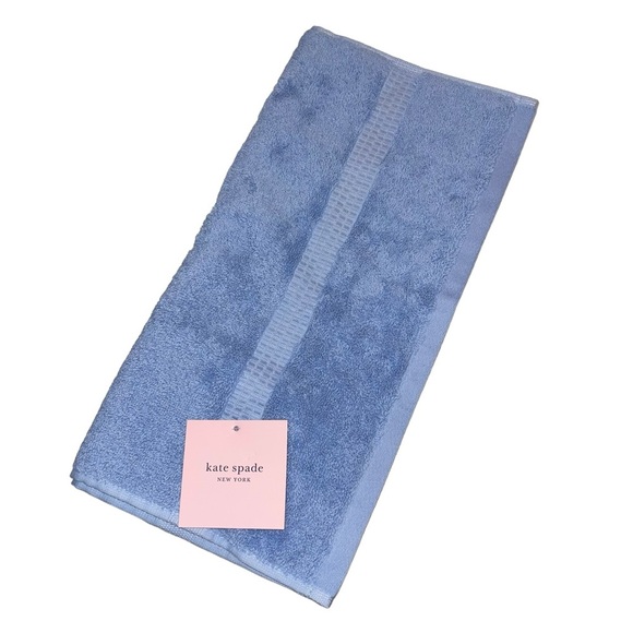 Kate Spade New York 1 Dusty Blue Hand Towel cotton 30”X16” NWT - Picture 1 of 7